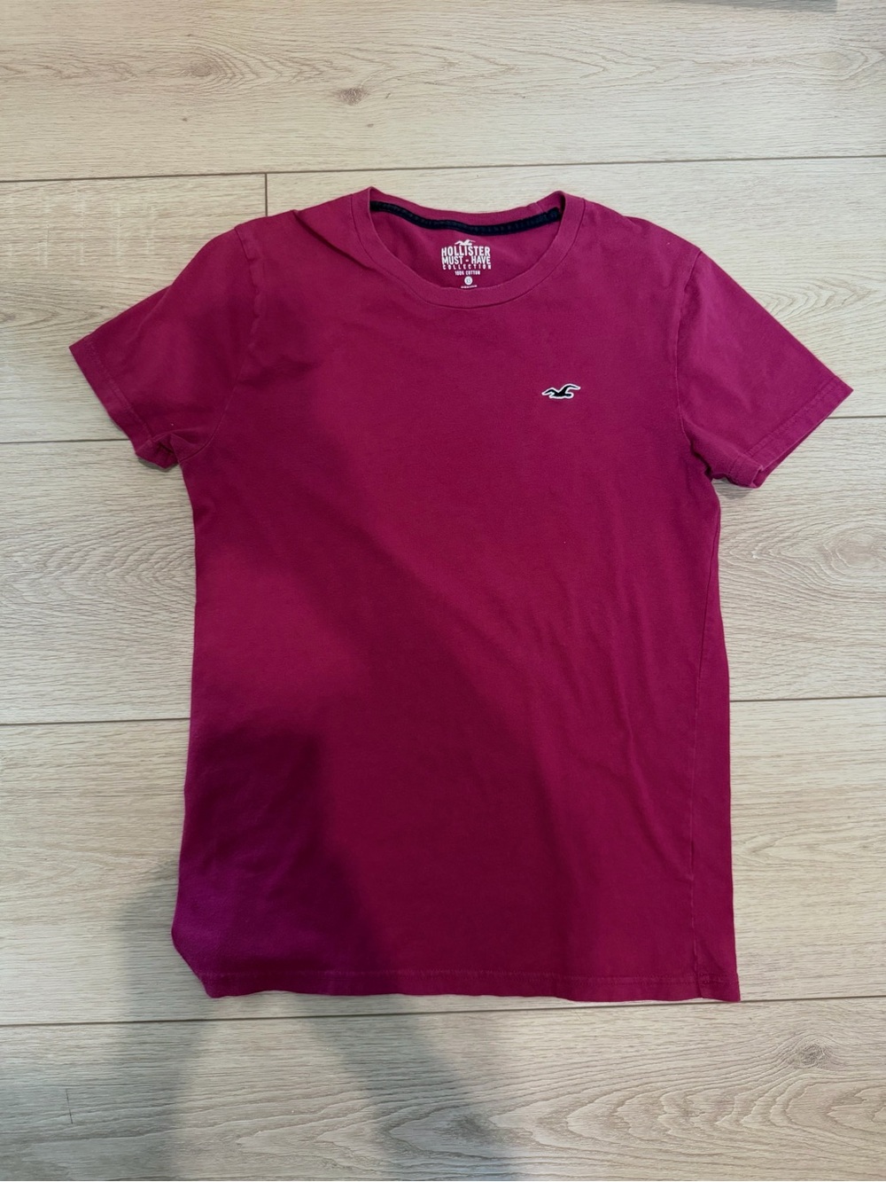Hollister Maroon Burgundy Short Sleeve T-Shirt Mens XS